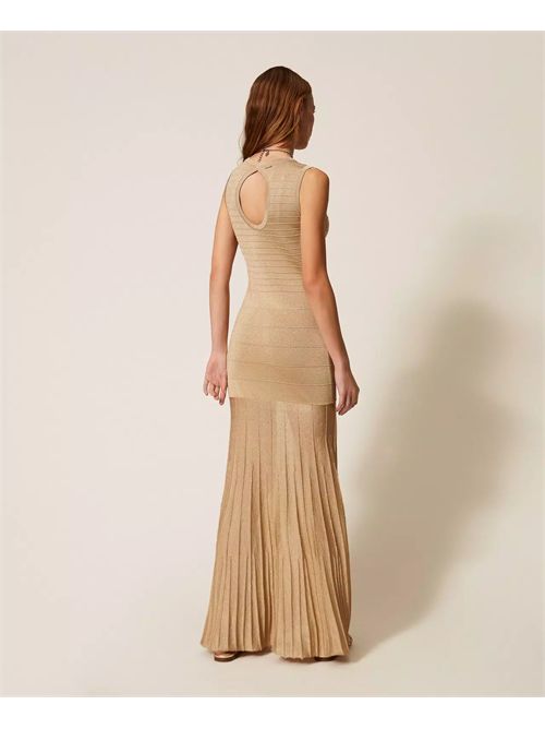 Abito lungo in maglia con lurex TWINSET | TP3123/13372